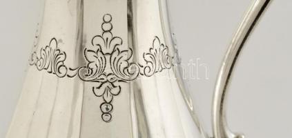 Ezüst kancsó, borkiöntő, díszítve. 434 g 27 cm / Silver jar. 434g