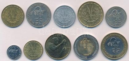 Nyugat-afrikai Államok 1964-2003. 1Fr-500Fr (10xklf) T:1-,2
West African States 1964-2003. 1 Franc ...