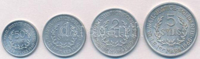 Guinea 1971. 50c Al + 1S Al + 2S Al + 5S Al T:1-,2 Guinea 1971.  50 Cauris Al + 1 Syli Al + 2 Sylis Al + 5 Sylis Al C:AU,XF