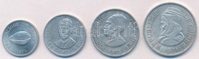 Guinea 1971. 50c Al + 1S Al + 2S Al + 5S Al T:1-,2
Guinea 1971.  50 Cauris Al + 1 Syli Al + 2 Sylis...