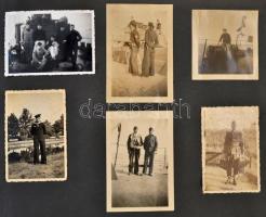 cca 1941-1944 Rendkívül érdekes és látványos II. világháborús német katona fotó gyűjtemény 170 db er...