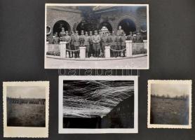 cca 1941-1944 Rendkívül érdekes és látványos II. világháborús német katona fotó gyűjtemény 170 db er...