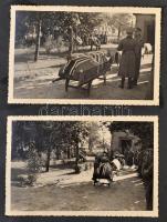 cca 1941-1944 Rendkívül érdekes és látványos II. világháborús német katona fotó gyűjtemény 170 db er...