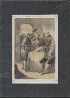 2 db történelmi tárgyú litográfia (Das Wiener Freiwilligen Aufgebaut, VII. Leopold pénzkölcsönnel se...