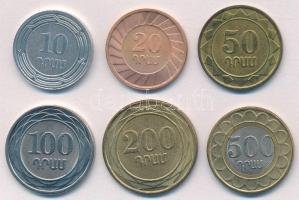 Örményország 2003-2004. 10D-500D (6xklf) T:1- Armenia 2003-2004. 10 Dram - 500 Dram (6xdiff) C:AU
