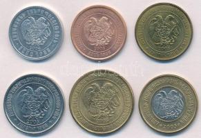 Örményország 2003-2004. 10D-500D (6xklf) T:1-
Armenia 2003-2004. 10 Dram - 500 Dram (6xdiff) C:AU