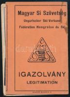 1935 a Magyar Sí Szövetség fényképes tagsági igazolványa