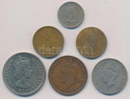 Brit-Honduras 1947-1971. 1c-50c (6xklf) T:1-,2,2-
British Honduras 1947-1971. 1 Cent - 50 Cents (6x...