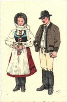 Székely népviselet, Lövétei házaspár / Székely folklore, married couple from Lueta. s: Haáz