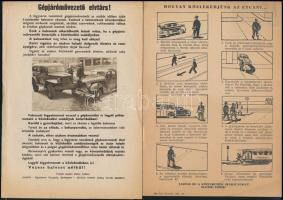 cca 1956 Kis nyomtatvány tétel:Kresz és más közlekedéssel kapcsolatos nyomtatványok