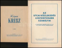 cca 1956 Kis nyomtatvány tétel:Kresz és más közlekedéssel kapcsolatos nyomtatványok