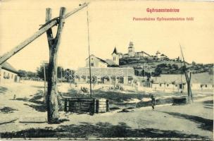 Pannonhalma Győrszentmárton felől, Pannonhalmi apátság, gémeskút. W. L. 2507. (EK)