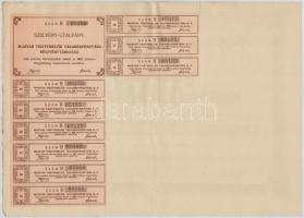 Budapest 1910. "Magyar Tisztviselők Takarékpénztára Részvénytársaság" bemutatóra szóló rés...