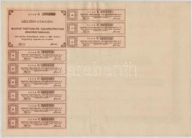 Budapest 1910. "Magyar Tisztviselők Takarékpénztára Részvénytársaság" bemutatóra szóló rés...