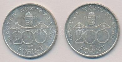 1994. 200Ft Ag "Deák" (2x) T:2