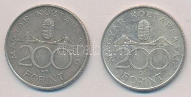 1994. 200Ft Ag "Deák" (2x) T:2