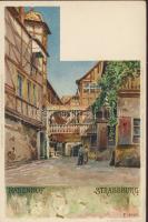 Strasbourg, Rabenhof, Veltens Künstlerpostkarte No. 281, litho s: F. Hoch (fa)