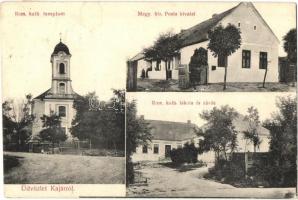 Kajár (Kajárpéc), Római katolikus templom, iskola és zárda, Magy. kir. Posta hivatal. Kapható a kajári posta hivatalnál (EK)
