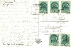 Mátraháza (Gyöngyös), Napsugár üdülő (JOINT zsidó világszervezet üdülője), bauhaus. Özv. Klein S. H....