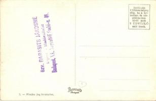 Rácalmás, látkép, templom. Özv. Barasits Jánosné kiadása pecsét