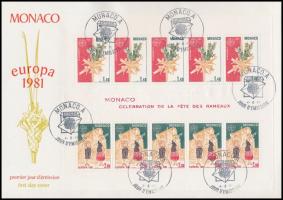 Europa CEPT blokk FDC-n, Europe CEPT block on FDC