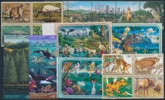ENSZ Élővilág motívum 1988-1996 5 klf négyestömb + 2 klf pár + 1 ötöscsík