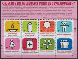 UN Development Goals mini sheet, Az ENSZ fejlesztési célkitűzései kisív