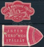 2 db I. világháborús propaganda levélzáró