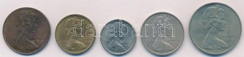 Gambia 1966. 1p-2Sh (5xklf) T:2
Gambia 1966. 1 Penny - 2 Shillings (5xdiff) C:XF