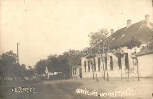 1928 Velence, Községháza, utcakép. photo