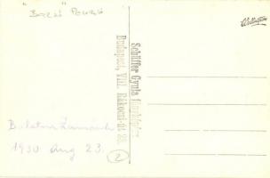 1930 Zamárdi, Bazsó Pensio. Schäffer Gyula photo