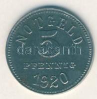 Német Birodalom/Weimari Köztársaság/Bad Kissingen 1920. 5Pf fém szükségpénz T:3