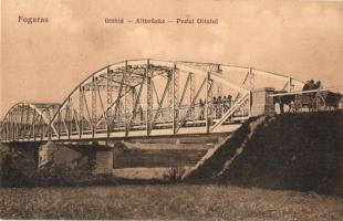 Fogaras, Fagaras; Olt folyó hídja. Kiadja Thierfeld Dávid / Altbrücke / Podul Oltului / bridge (EK)