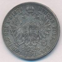 Ausztria 1879. 1Fl Ag "Ferenc József" T:2,2- 
Austria 1879. 1 Florin Ag "Franz Josep...
