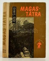 Jozo Simko: Magas Tátra. Bp., 1965. Sport. Térképmelléklettel