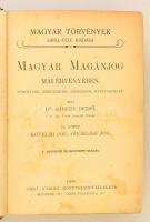 Márkus Dezső: Magyar Magánjog. III. Kötelmi jog, Öröklési jog. Bp., 1908 Grill. 982p. Korabeli kissé...