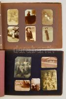1913-1918 Kardos József magyar katonatiszt 2. db I. világháborús fotó albuma, valamint fotói, és fot...