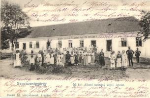 1903 Sepsiszentgyörgy, Sfantu Gheorghe; M. kir. Állami tanítónő képző intézet, csoportkép. Benkő M. kiadása / school teachers institute, group picture (r)