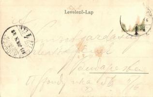 1906 Temesvár, Timisoara; Józsefvárosi Béga hídja, uszályok, csónakok / Bega river bridge, barges, r...