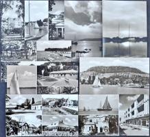 300 db MODERN balatoni városképes lap / 300 modern Hungarian town-view postcards