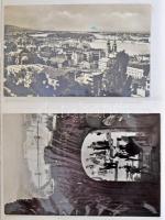 168 db MODERN budapesti városképes lap, 5 db képeslapalbumban / 168 modern Hungarian town-view postc...