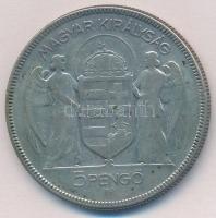 1930. 5P Ag "Horthy jobbra" T:2-,3 
Adamo P8