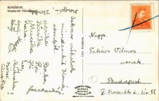 Kassa, Kosice; Klapka tér, Városháza, Klapka György szobor, Csonka, Lajosy, Klein Mór üzlete, Takaré...