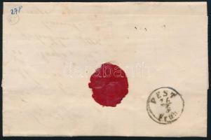 ~1865 15kr levélen "LŐCSE" - "PEST" ~1865 15kr on cover "LŐCSE" - &quo...