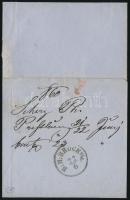 15kr II. on cover ,,PRESSBURG" - ,,B:H:BRUCK a/m" 15kr II. levélen ,,PRESSBURG" - ,,B...