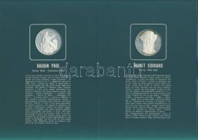 Olaszország "Impresszionista festők" Ag emlékérem-sorozat, díszkiadásban, albumban, érmenk...