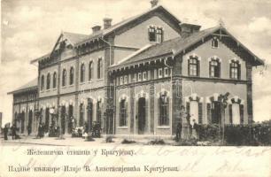 1904 Kragujevac, Zeleznicka stanica / Bahnhof / railway station (Rb)