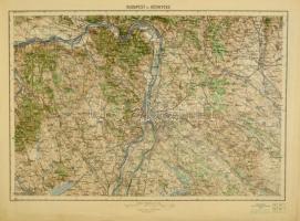 cca 1930-1940 Kb. 120 db 75.000-es áttekintő térkép, többféle kivitelben, közte a Trianoni határokon...