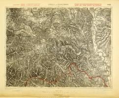 cca 1930-1940 Kb. 120 db 75.000-es áttekintő térkép, többféle kivitelben, közte a Trianoni határokon...