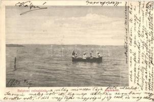 1905 Zamárdi, Balatoni csónakázás (EK)